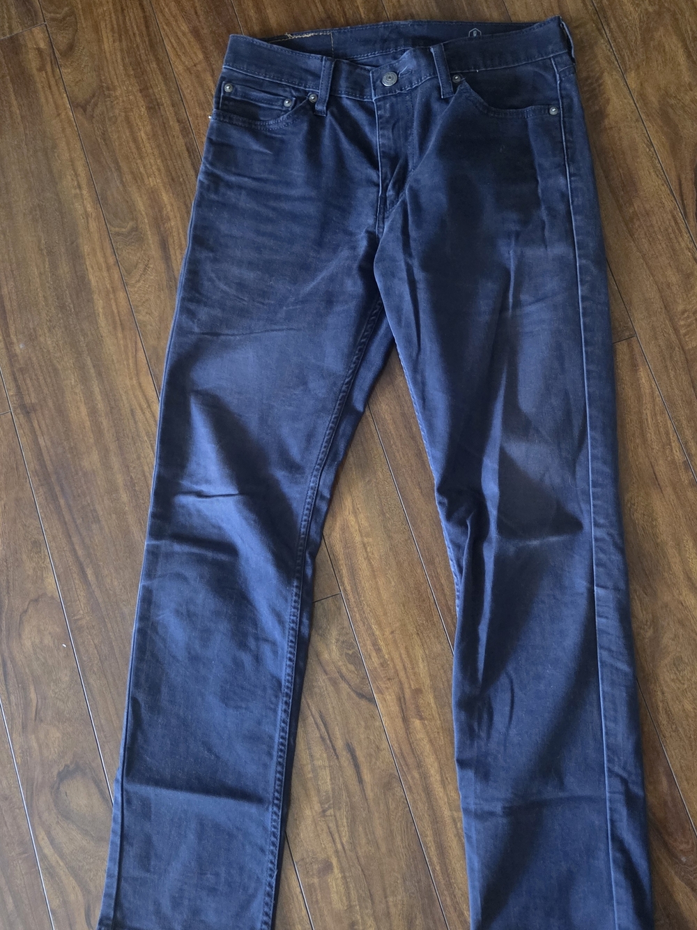 Men's Dark Blue Straight-Leg Jeans